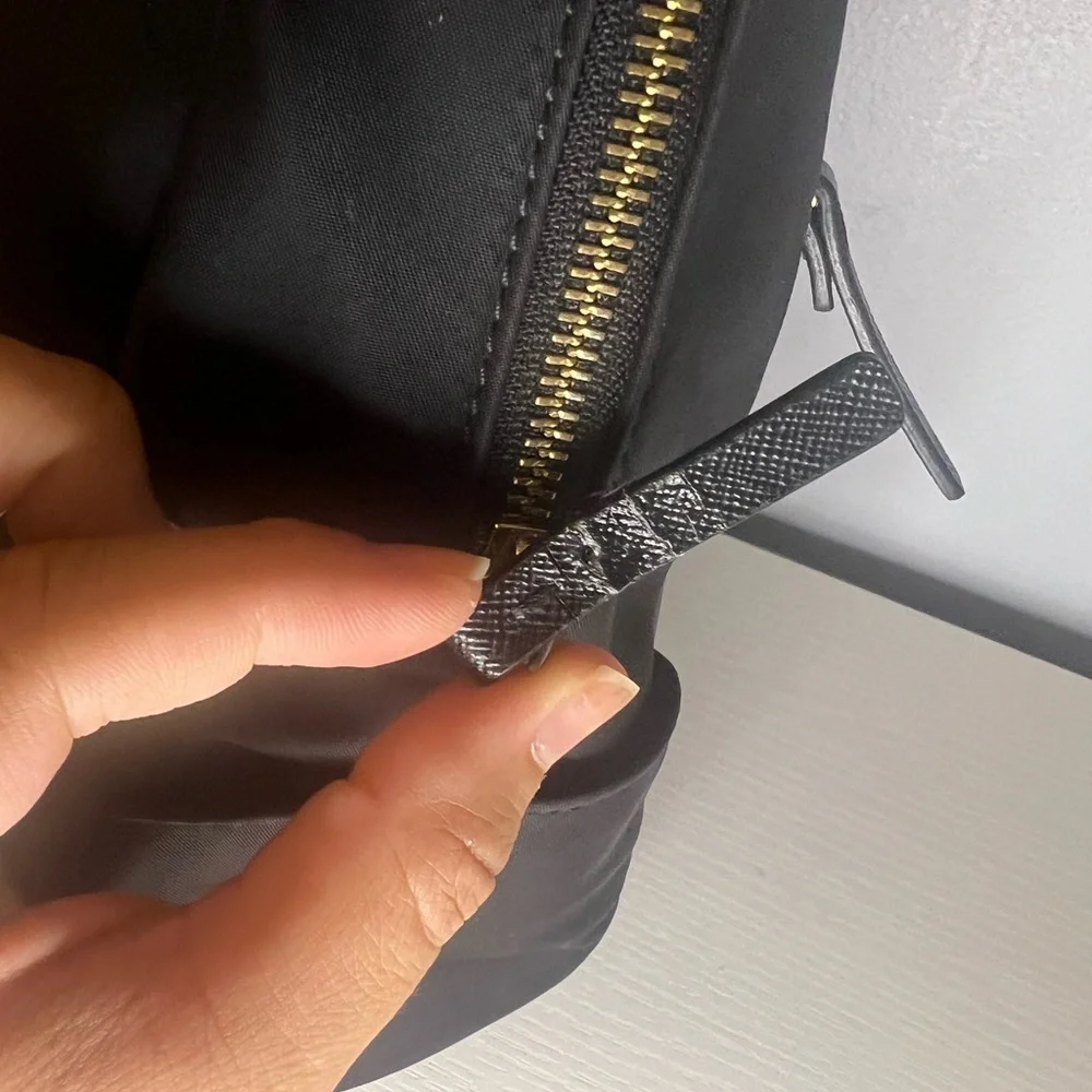 🛑SOLD🛑KATE SPADE NEW YORK Nylon Leather-Trimmed Backpack 🖤♠️ - Picture 9 of 17